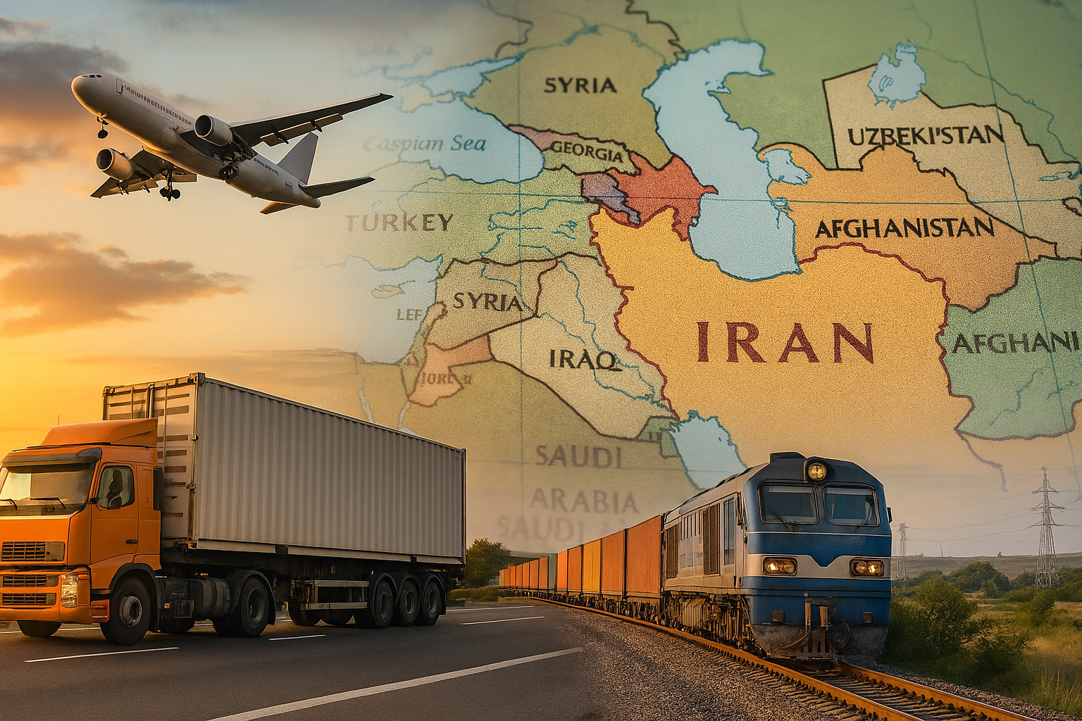 حمل ترکیبی از مسیر ایران برای ترانزیت آسیای مرکزی